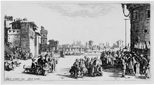 Lot 5053, Auction  105, Callot, Jacques, Le Marché d'esclaves - Die kleine Ansicht von Paris
