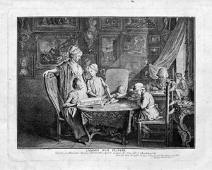 Lot 5299, Auction  105, Chodowiecki, Daniel Nikolaus, Cabinet d'un peintre