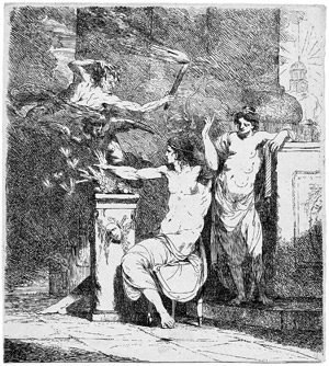 Lot 5781, Auction  106, Mortimer, John Hamilton, Die Gorgonen Stheno und Euruyale verfolgen Perseus