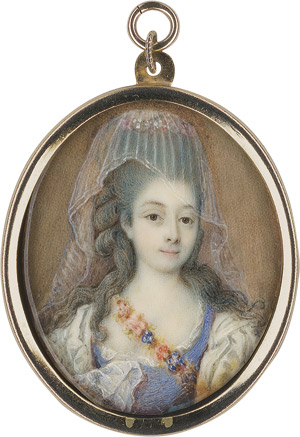 Lot 6877, Auction  111, Campana, Ignazio Pio Vittoriano, Junge Frau im blauen Mieder mit Blumengirlande