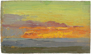 Los 6126 - Schindler, Osmar - Wolkenstudie in Orange, Türkis, Violett - 0 - thumb