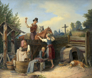 Lot 6070, Auction  114, Grothe, Christian, Junger Freier am Gartenzaun