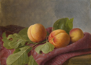 Lot 6041, Auction  115, Hammer, William, Stilleben mit Pfirsichen und Aprikosen