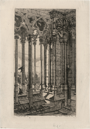Lot 5387, Auction  116, Meryon, Charles, La galerie de Notre-Dame
