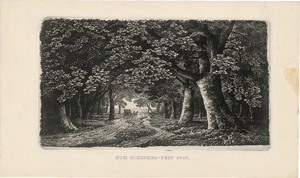 Lot 5412, Auction  116, Schinkel, Karl Friedrich, Waldweg mit einer Kutsche