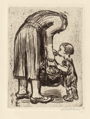 Lot 8366, Auction  117, Kollwitz, Käthe, Stehende Mutter, ihr Büblein fütternd