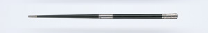 Lot 2643, Auction  118, Foster, John, Schwarzer konischer Schellack-Taktstock mit drei (2 reich ziselierten) Silberbeschlägen. 