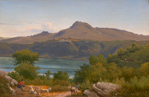 Lot 6099, Auction  120, Raadsig, Johan Peter, Ansicht des Monte Cavo mit dem Kloster Santa Maria di Palazzolo am Albaner See