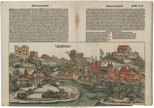 Lot 1029, Auction  122, Schedel, Hartmann, Vedute der Stadt Salzburg aus dem "Liber chronicarum"