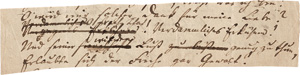 Lot 2335, Auction  122, Schiller, Friedrich von, Manuskript-Fragment