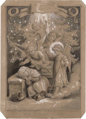 Lot 6740, Auction  122, Richter, Adrian Ludwig, "Des fremden Kindes heil'ger Christ"