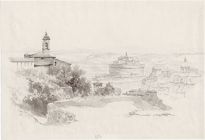 Lot 6750, Auction  122, Graeb, Carl Georg Anton, Blick auf San Onofrio und die Engelsburg