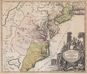 Lot 43, Auction  123, Homann, Johann Baptist, Virginia, Marylandia et Carolina in America