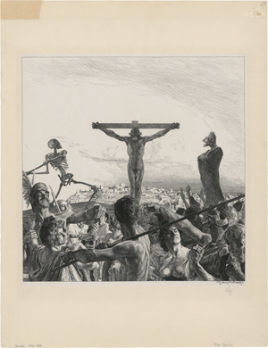 Lot 6399, Auction  123, Greiner, Otto, Golgatha (Große Kreuzigung Christi)