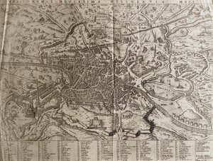 Los 134 - Rossi, Giacomo Giovanni - Urbis Romae novissima delineatio. Kupferkarte. Rom 1650 - 0 - thumb