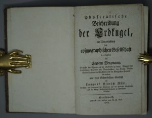 Los 330 - Bergman, Torbern Olof - Physicalische Beschreibung der Erdkugel. Greifswald, Röse, 1769. - Erste Ausgabe - 5 - thumb