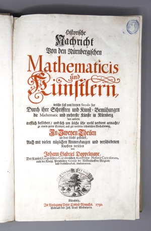 Los 335 - Doppelmayr, Johann Gabriel - Historische Nachricht von den Nürnbergischen. Nürnberg, P. C. Monath, 1730. Erste Ausgabe - 3 - thumb