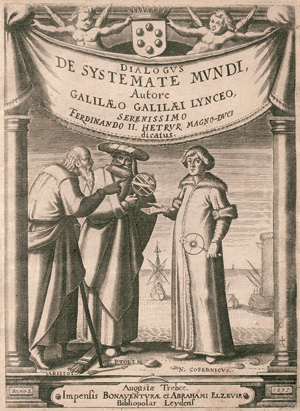 Lot 337, Auction  125, Galilei, Galileo, Systema cosmicum. Straßburg, David Hautt für Elzevier, 1635. – Erste lateinische Ausgabe von Galileis physikalischem Hauptwerk