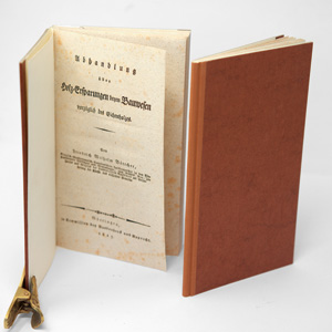 Lot 395, Auction  125, Böttcher, Friedrich Wilhelm, Abhandlung über Holz-Ersparungen beim Bauwesen. Göttingen, Wandenhoeck und Ruprecht, 1815