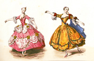 Lot 435, Auction  125, Modetafeln und Viel-Castel, Horace de, Sammlung von 9 chromolithographischen Tafeln von Villain nach Horace de Viel-Castel. Frankreich um 1830