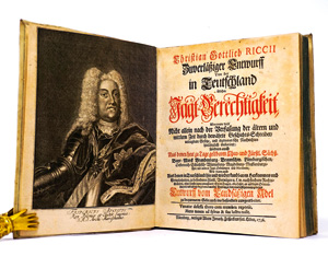 Los 480 - Riccius, Christian Gottlieb - Zuverläßiger Entwurff von der in Teutschland üblichen Jagt-Gerechtigkeit. Nürnberg, Erben Adam Jonathan Felßecker, 1736 - 0 - thumb