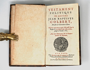 Los 482 - Sandras de Courtilz, Gatien de - Testament politique de Messire Jean Baptiste Colbert. Den Haag, Henry van Bulderen, 1693 - 0 - thumb
