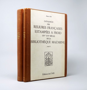 Lot 495, Auction  125, Gid, Denise, Catalogue des Reliures Françaises estampées. 2 Bände. Paris 1984