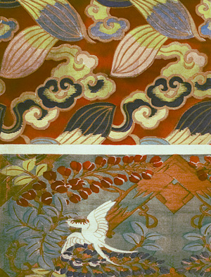 Los 524 - Étoffes de soie du Japon - Folge von 38 Tafeln mit Reproduktionen japanischer Seidenstoffe. Paris, Henri Ernst, (um 1925) - 0 - thumb