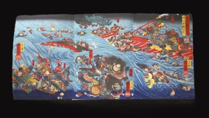 Los 608 - Kuniyoshi, Utagawa - "Musha-e" (japonice: Kriegsmalerei). Edo (Tokio) 1849-1850 - 6 - thumb