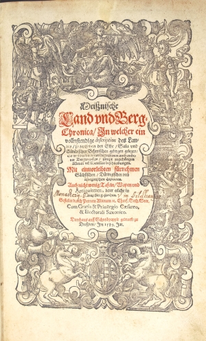 Los 707 - Albinus, Petrus - Meisznische Land und Berg-Chronica. Dresden, o. Dr., 1589-1590. - Zweiter Druck - 3 - thumb