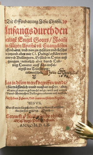 Los 721 - Bullinger, Heinrich - Die Offenbarung Jesu Christi. Müllhausen, Peter Schmidt, 1560 - 2 - thumb