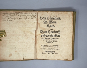 Los 751 - Luther, Martin - Von Ehesachen. Item Vom Ehebruch und weglauffen D. Johan Bugenhagen Pomer - 3 - thumb