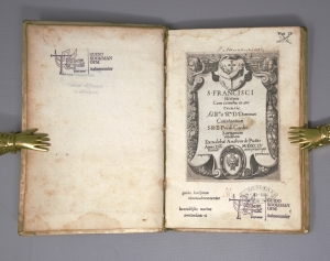 Los 793 - Villamena, Francesco - Francisci historia cum iconibus in aere excusis. Rom, A. de Puttis, 1594. - Mit gestochenem Titel und 51 Kupfertafeln - 3 - thumb