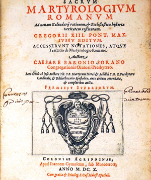 Lot 811, Auction  125, Baronio, Cesare, Sacrum Martyrologium Romanum. Köln, Johannes Gymnich, 1610