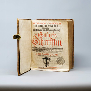 Lot 819, Auction  125, Du Moulin, Pierre und Moulin Jr, Pierre du, Vaters und Sohns Auserlesene zur Andacht. Leipzig, Theophilo Giorgi, 1721