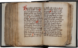 Los 1015 - Johannes von Neumarkt - Mystische Sammelhandschrift. Deutsche Handschrift auf Papier. Nürnberg, St. Katharina, 2. Drittel des 15. Jahrhunderts. - Umfangreiche spätmittelalterliche Sammelhandschrift - 3 - thumb