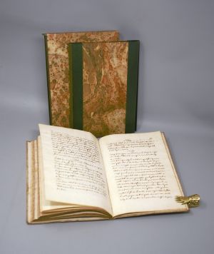 Los 1068 - Vitalis, Marineoffizier - Journal de la campagne que l'escadre des huit galères du Roy viennent de faire, présenté à Monseigneur le duc d'Anville. Marseille 1734  - 3 - thumb