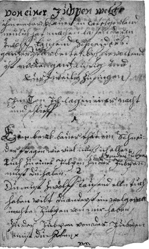 Lot 1086, Auction  125, Spottlied von der Joppe, Von einer Jubpen. Deutsche Handschrift auf Papier. Süddeutschland zweite Hälfte des 18. Jahrhunderts. Vollständiges Vexierlied