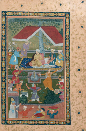 Lot 1097, Auction  125, Firdousi, Abu l-Qasim, Schahname. Indo-Persische Miniatur. Indopersischer Raum wohl Mitte 19. Jahrhundert