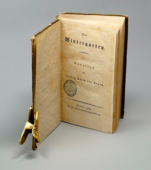 Lot 1504, Auction  125, Arnim, Ludwig Achim von, Der Wintergarten. Novellen. Berlin, Realschulbuchhandlung, 1809