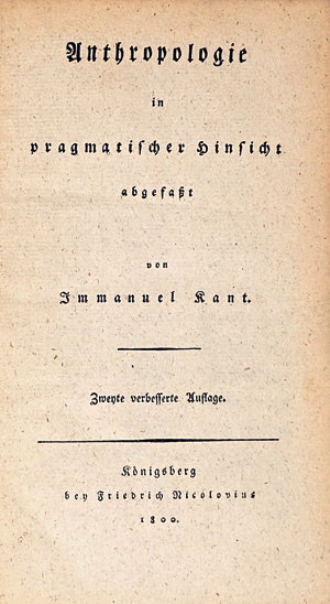 Los 1776 - Kant, Immanuel - Anthropologie in pragmatischer Hinsicht. Königsberg, F. Nicolovius, 1800 - 0 - thumb