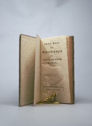 Los 1792 - Kant, Immanuel - Zwo Abhandlungen über moralische und politische Gegenstände. Frankfurt und Leipzig 1795 - 2 - thumb