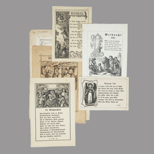 Los 1837 - Pocci, Franz Graf von - Weihnachtskarten. Sammlung von 6  Grußkarten. München 1854-1866 - 0 - thumb