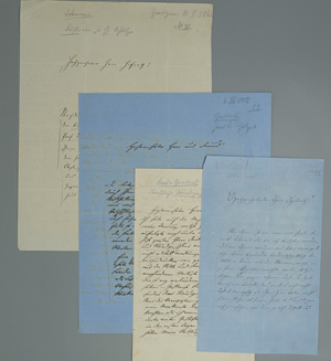 Lot 2073, Auction  125, Schulze, Friedrich Gottlob, 4 Briefe zu seiner Würdigung. 1857 - 1862