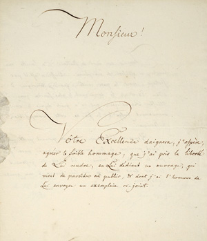 Los 2074 - Schulze, Johann Michael Friedrich - Brief an eine Exzellenz. 1796  - 0 - thumb