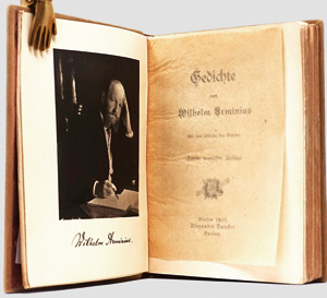 Lot 3013, Auction  125, Arminius, Wilhelm, Gedichte. Berlin, A. Duncker, 1909. - Widmungsexemplar im Ledereinband der Weimarer Kunstgewerbeschule