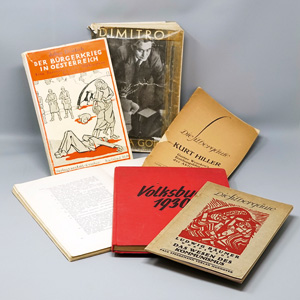 Lot 3045, Auction  125, Braunbuch II und Heartfield, John - Illustr., Dimitroff contra Goering. Paris 1934. Mit Schutzumschlag von J. Heartfield. 5 Beigaben