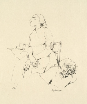 Lot 3081, Auction  125, Ebers, Hermann, Die Opfer. 10 Steinzeichnungen. München, Goltzverlag, 1915. - Vorzugsausgabe. 25 Exemplare