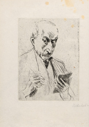 Los 3219 - Friedländer, Max J. und Liebermann, Max - Illustr. - Max Liebermann. Berlin, Propyläen, 1923. Eines von 100 nummerierten Exemplaren der Vorzugsausgabe - 0 - thumb