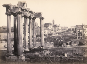 Los 4033 - Cuccioni, Tommaso and James Anderson - Forum Romanum and the Temple of Saturn; Temple of Vespasian, Rome - 0 - thumb